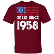 Load image into Gallery viewer, 61th Birthday Gifts Making America Great Since 1958 Shirt
