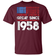Load image into Gallery viewer, 61th Birthday Gifts Making America Great Since 1958 Shirt
