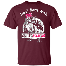 Load image into Gallery viewer, Don&#39;t Mess With Auntasaurus T-Shirt
