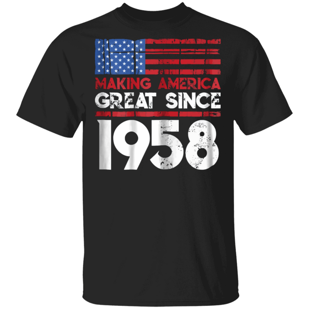 61th Birthday Gifts Making America Great Since 1958 Shirt