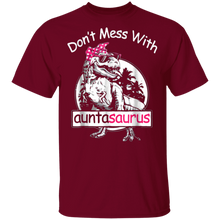 Load image into Gallery viewer, Don&#39;t Mess With Auntasaurus T-Shirt
