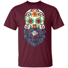 Load image into Gallery viewer, Day Of The Dead Bearded Sugar Skull Halloween Costume Shirt
