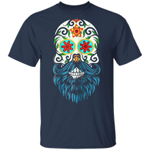 Load image into Gallery viewer, Day Of The Dead Bearded Sugar Skull Halloween Costume Shirt
