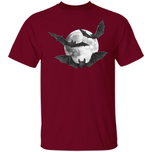 Load image into Gallery viewer, BAT UNDER MOON HALLOWEEN T-SHIRT
