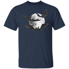 Load image into Gallery viewer, BAT UNDER MOON HALLOWEEN T-SHIRT
