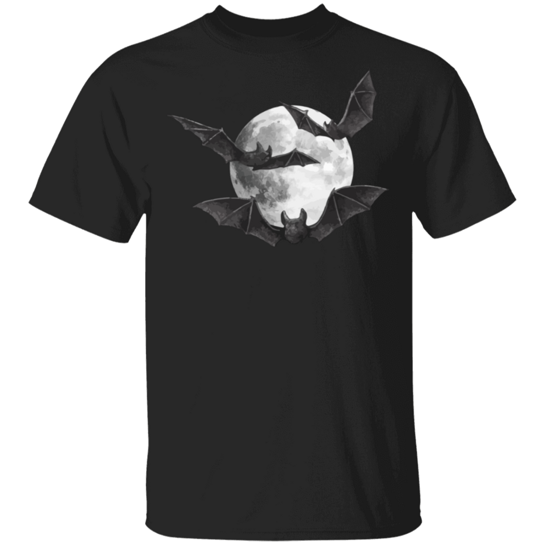 BAT UNDER MOON HALLOWEEN T-SHIRT